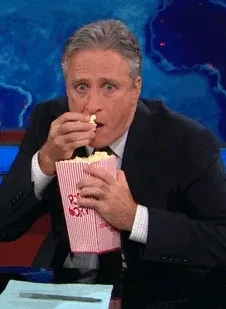 Jon Stewart popcorn gif